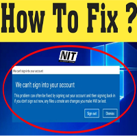 Error: We can’t sign into your account